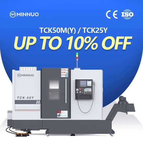 Прецизионный токарный станок с ЧПУ Tck50 Горизонтальный планшетный токарный станок Токарный станок с ЧПУ